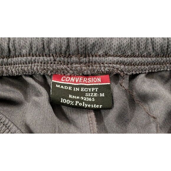 Conversion Performance Mens Size Medium Gray Elastic Waist Athletic Shorts - Picture 7 of 8